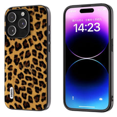 Coque de téléphone ABEEL à motif léopard et bordure noire