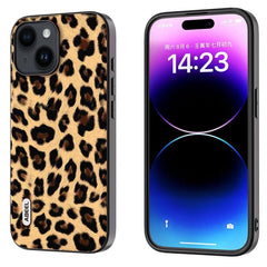 Coque de téléphone ABEEL à motif léopard et bordure noire