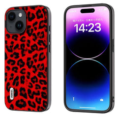 Coque de téléphone ABEEL à motif léopard et bordure noire