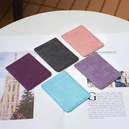 Frosted Card Bag Back Sticker, Slim Card Holder For Phone