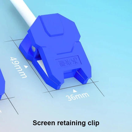 MiJing Universal Fastening Holder for Phone Screen Fixing blue silicone screen retaining clip 36mm gentle grip for phone repairs