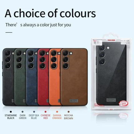 SULADA Everyday Phone Case, Slim Leather-Trim TPU Protection For Daily Use And Commute
