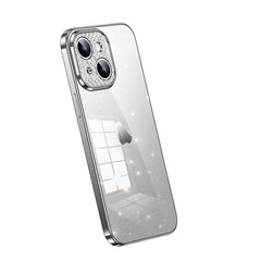 Funda para teléfono de TPU transparente brillante galvanizada SULADA, serie 2