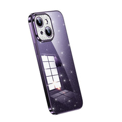 Coque de téléphone en TPU électrolytique transparente pailletée SULADA, série 2