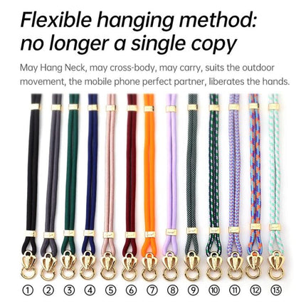 Sulada Comfortable Adjustable Nylon Neck Lanyard for Phones showing multiple colorful adjustable lanyards with gold phone clips