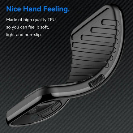 Thunderbolt Phone Case for Samsung Galaxy Daily Protection - black TPU slim full-coverage case showing textured non-slip grip