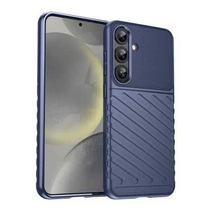 Thunderbolt Phone Case for Samsung Galaxy Daily Protection in navy TPU case with textured grip and full-edge coverage