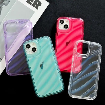 Waves TPU Phone Case For iPhone XR And XS Max Clear