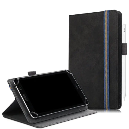 Leather Protective Case for 9-11 Inch Tablets with Flip Stand