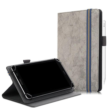 Leather Protective Case for 9-11 Inch Tablets with Flip Stand