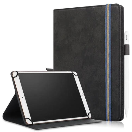 Leather Protective Case for 9-11 Inch Tablets with Flip Stand