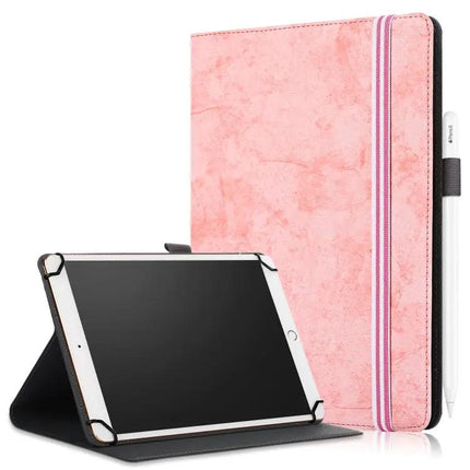 Leather Protective Case for 9-11 Inch Tablets with Flip Stand