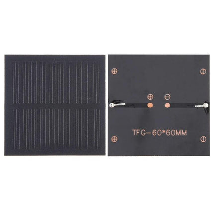 DIY Solar Panel Module for Educational Projects and Battery Charging - 60x60mm monocrystalline cell for student projects and battery charging
