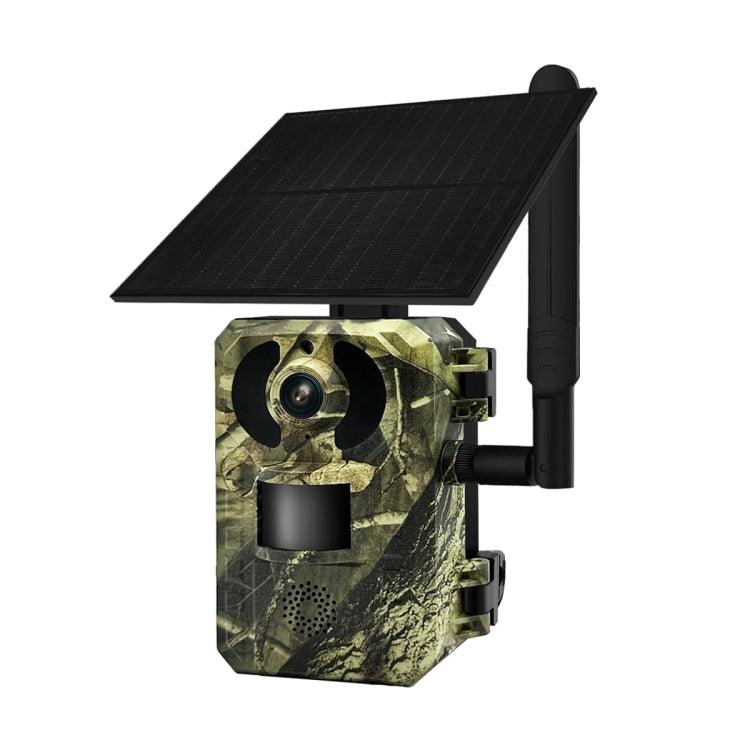 Solar-Powered 4MP Wildlife Surveillance Camera with PIR Alert and Two-Way Audio