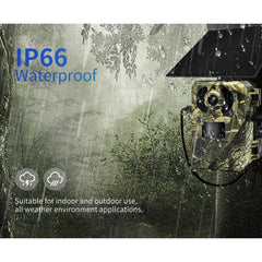 Solar-Powered 4MP Wildlife Surveillance Camera with PIR Alert and Two-Way Audio