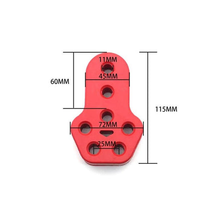 Car Exhaust Hanger Rubber Insulator For Secure Mounting red high-density rubber exhaust mount with 11mm, 25mm, 45mm and 72mm hole dimensions