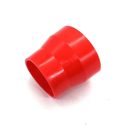 Universal Car Air Intake Rubber Connector 63mm to 76mm - red flexible rubber reducer for DIY intake between 63mm and 76mm tubes