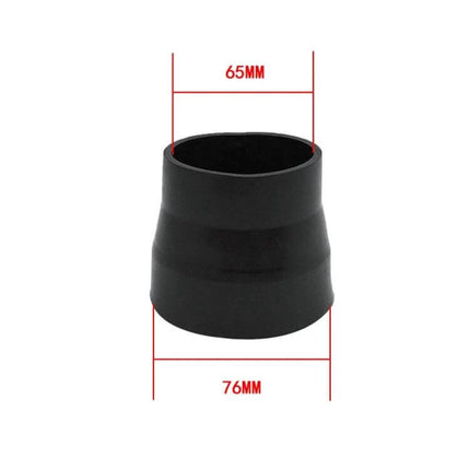 Universal Car Air Intake Rubber Connector 63mm to 76mm black tapered rubber adapter for DIY intake between 63mm and 76mm tubes