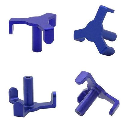 Aluminum Trunk Organizer Hook For Cars To Secure Bags — blue anodized aluminum Tesla Model 3 trunk bolt hook