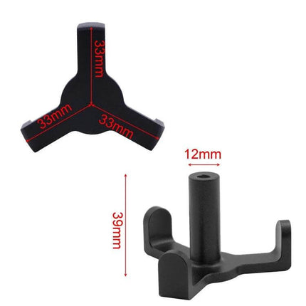 Aluminum Trunk Organizer Hook For Cars To Secure Bags - anodized aluminum 3-arm 39mm tall hook for Tesla Model 3 trunk bag restraint