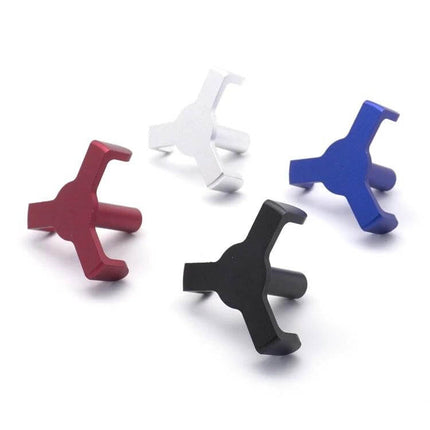 Aluminum Trunk Organizer Hook For Cars To Secure Bags - anodized aluminum three-prong trunk bolt hook for Tesla Model 3 rear storage