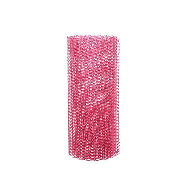 Universal Aluminum Alloy Car Grill Mesh for Debris Protection, 100x33cm - pink rolled mesh for car grill debris and air flow