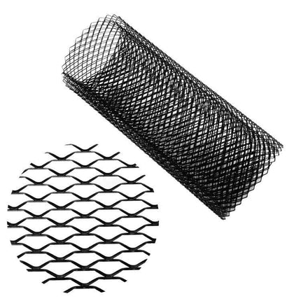 Universal Aluminum Alloy Car Grill Mesh for Debris Protection, 100x33cm - rolled aluminum grille mesh filter to block leaves and rocks