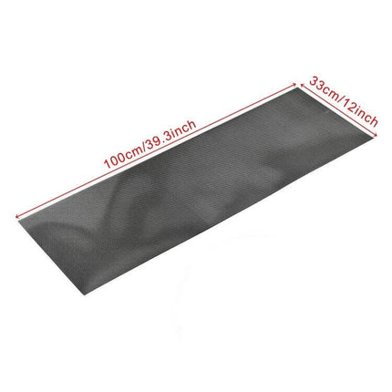 Universal Aluminum Alloy Car Grill Mesh for Debris Protection, 100x33cm - rectangular aluminum mesh panel with 100x33cm measurements