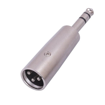Cable Connector for Home Audio Systems and Performances XLR female to 1/4" TRS adapter, metal plug for home recording and practice