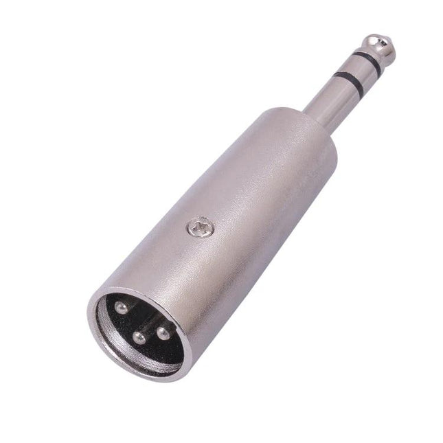 Cable Connector for Home Audio Systems and Performances XLR female to 1/4" TRS adapter, metal plug for home recording and practice