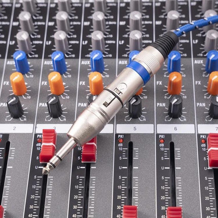LZ1179 Connector for Home Audio Setups and Travel Gear - XLR female to TRS male adapter on mixing console