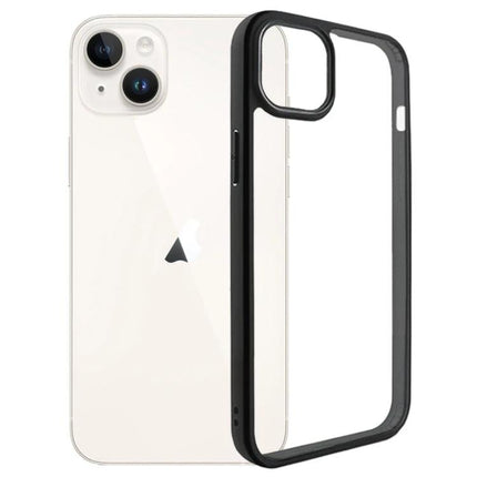 Transparent iPhone Case for Everyday Protection with clear PC back and black bumper showing iPhone visibility and slim protection