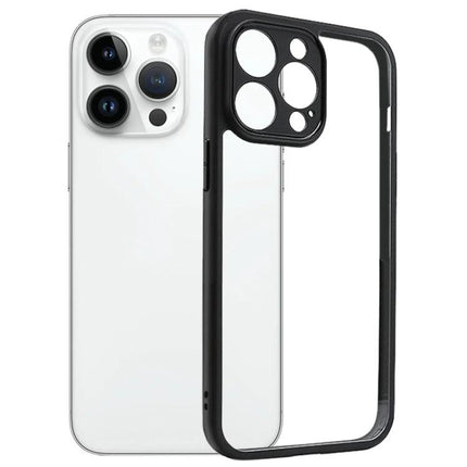 Transparent iPhone Case for Everyday Protection with clear PC back and black bumper showing phone visibility