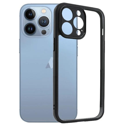 Transparent iPhone Case for Everyday Protection clear PC back with black bumper showing camera cutouts