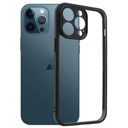 Transparent iPhone Case for Everyday Protection showing clear back panel and black bumper guarding iPhone against scratches and minor bumps