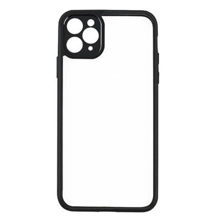 Transparent Protective Case for Everyday iPhone Use with clear PC back, anti-yellowing, slim black bumper for scratch and impact protection