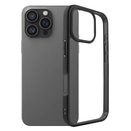 Transparent iPhone Case for Everyday Protection showing clear PC back panel and slim black bumper for daily scratch and bump protection