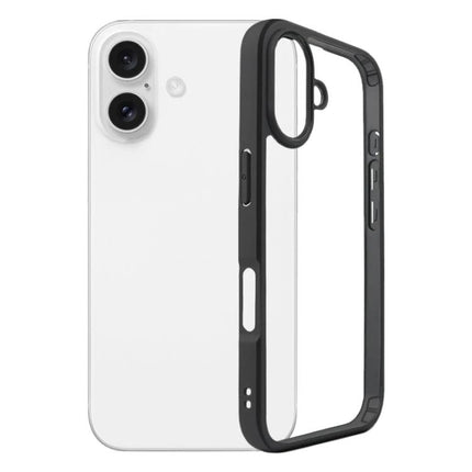 Transparent iPhone Case for Everyday Protection showing clear PC back and black bumper for scratch and bump resistance