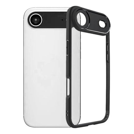 Transparent iPhone Case for Everyday Protection with clear PC back and black bumper for daily scratch and bump resistance