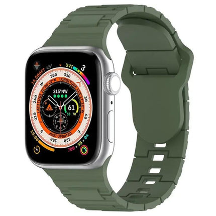 Armor Silicone Watch Band Square Buckle Apple Watch 40mm