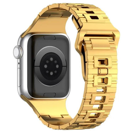 Armor Silicone Watch Band Square Buckle For Apple Watch 40mm