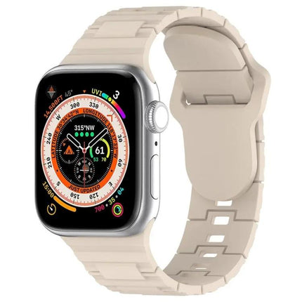 Armor Silicone Watch Band Square Buckle Apple Watch SE 44mm