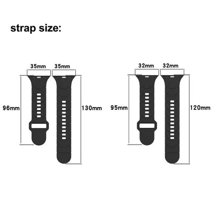 Armor Silicone Watch Band Square Buckle Apple Watch 40mm