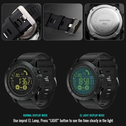 Spovan Outdoor Waterproof Smartwatch With Luminous Display