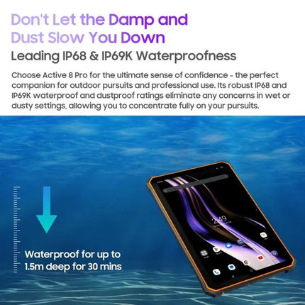 Blackview Active 8 Pro 10.36 Inch Rugged Tablet 8GB 256GB