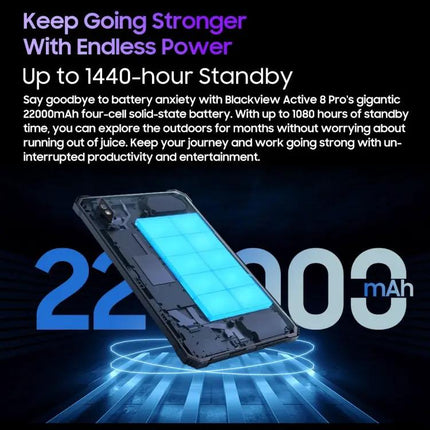 Blackview Active 8 Pro 10.36 Inch Rugged Tablet 8GB 256GB