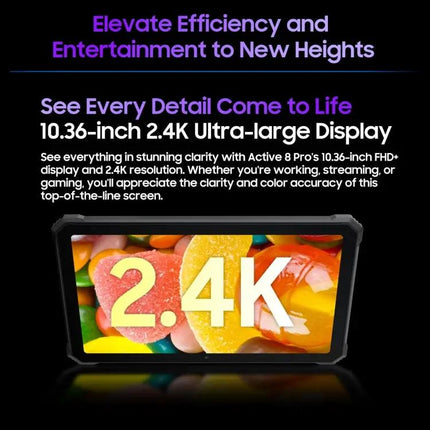 Blackview Active 8 Pro 10.36 Inch Rugged Tablet 8GB 256GB