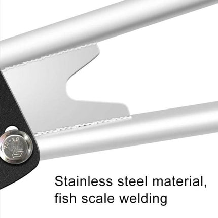 Motorcycle Rear Wheel Fender Mudguard A Style Foot - PP foot for flat forks, stainless steel mount, fish scale welding, 7.5×5 cm aperture 1.8 cm
