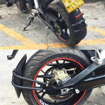 Motorcycle Rear Wheel Fender Mudguard A Style Foot black PP rear-wheel mudguard foot mounted on flat forks, fits Horizon GW250, easy-install 7.5×5cm