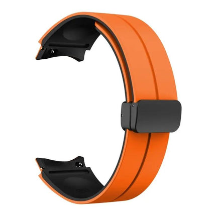 Dual Color Silicone Band Magnetic Buckle For Galaxy Watch 6